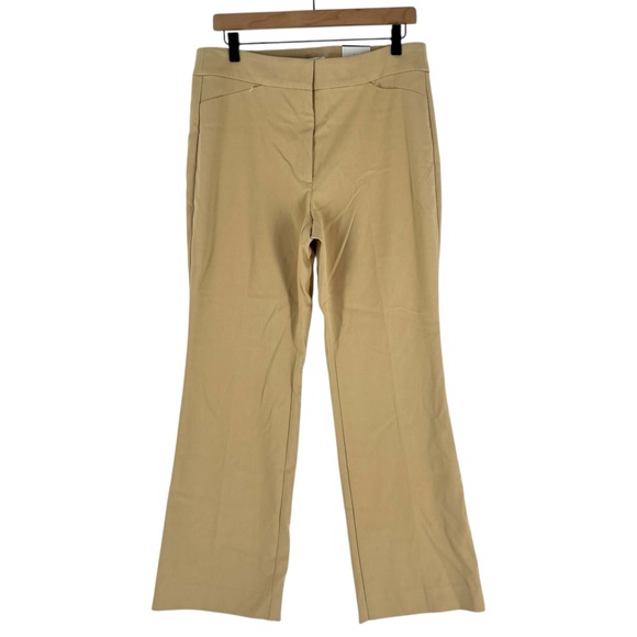 White House Black Market Pants - WHBM Seasonless Slim Boot Stretch‎ Trousers in Irish Cream NWT Size 12 Short